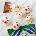 Six cat-shaped bag clips 