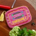 Handcrafted beaded makeup bag - Sardines