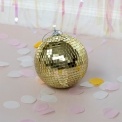 Hanging disco ball (10cm) - Gold