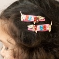 Sausage Dog Glitter Hair Clips (set Of 2)