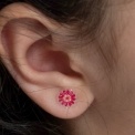 Stick on earrings (30 pairs) - Floral Flutter