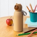 Capybara drinks bottle with character lid and carry loop.