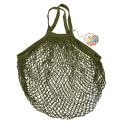 Khaki French Style String Shopping Bag