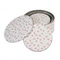 Set Of 3 La Petite Rose Cake Tins