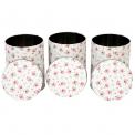 La Petite Rose Set Of 3 Tea Coffee Sugar Tins