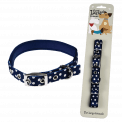 Large Blue Polka Dot Collar