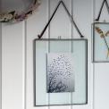 Glass Hanging Frame In Silver 25x20cm