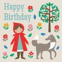 Red Riding Hood Birthday Card