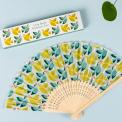 Love Birds Bamboo Fan