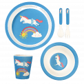 Magical Unicorn Bamboo Tableware (set Of 5)