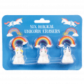 Magical Unicorn Erasers (set Of 6)