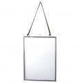Glass Hanging Frame In Silver 15x20cm