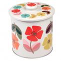 Mid Century Poppy Biscuit Barrel