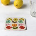 Mid Century Poppy Coaster