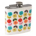 Mid Century Poppy Hip Flask