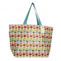 Large Mid Century Poppy Shopping Bag