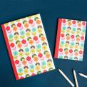 Mid Century Poppy A6 Notebook