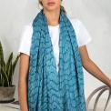 Midnight Waterfall Cotton Scarf