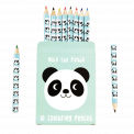 Miko The Panda Colouring Pencils (set Of 10)