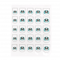 Miko The Panda Nail Stickers (pack Of 25)