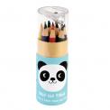 Miko The Panda Colouring Pencils And Sharpener (set Of 12)