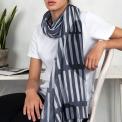 Milano Grey Cotton Scarf