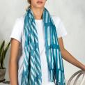 Milano Turquoise Cotton Scarf