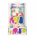 Monsters Of The World Cake Bunting Kit