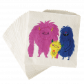 Monsters Of The World Cocktail Napkins (pack Of 20)