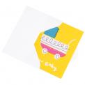 Vintage Pram New Baby Card