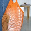 Orange French Style String Shopping Bag