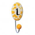 Painted Ceramic Letter Hook L
