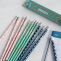 Pack Of 12 Triangular Pencils In Floral Box