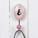 Painted Ceramic Letter Hook E