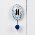 Painted Ceramic Letter Hook H