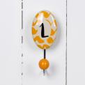 Painted Ceramic Letter Hook L