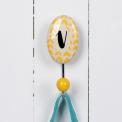 Painted Ceramic Letter Hook V