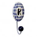 Painted Ceramic Letter Hook R