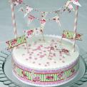 Paisley Rose Cake Bunting Set