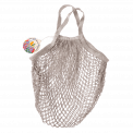 Pale Grey Organic Cotton Net Bag