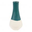 Petrol Blue Dipped Posy Vase