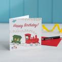 Party Train Birthday Card