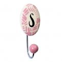 Painted Ceramic Letter Hook S