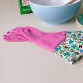 Pink Rambling Rose Washing Up Gloves