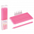 Pink Party Candles (pack Of 10)