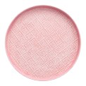 Round enamel trinket tray in pink