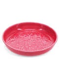 enamel trinket dish in vibrant pink