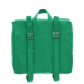 Back of children’s backpack with adjustable shoulder straps and top carry handle.