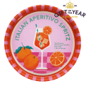 Round metal serving tray - Aperitivo Spritz