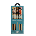 Boxed set of five Japanese-style wooden chopsticks 